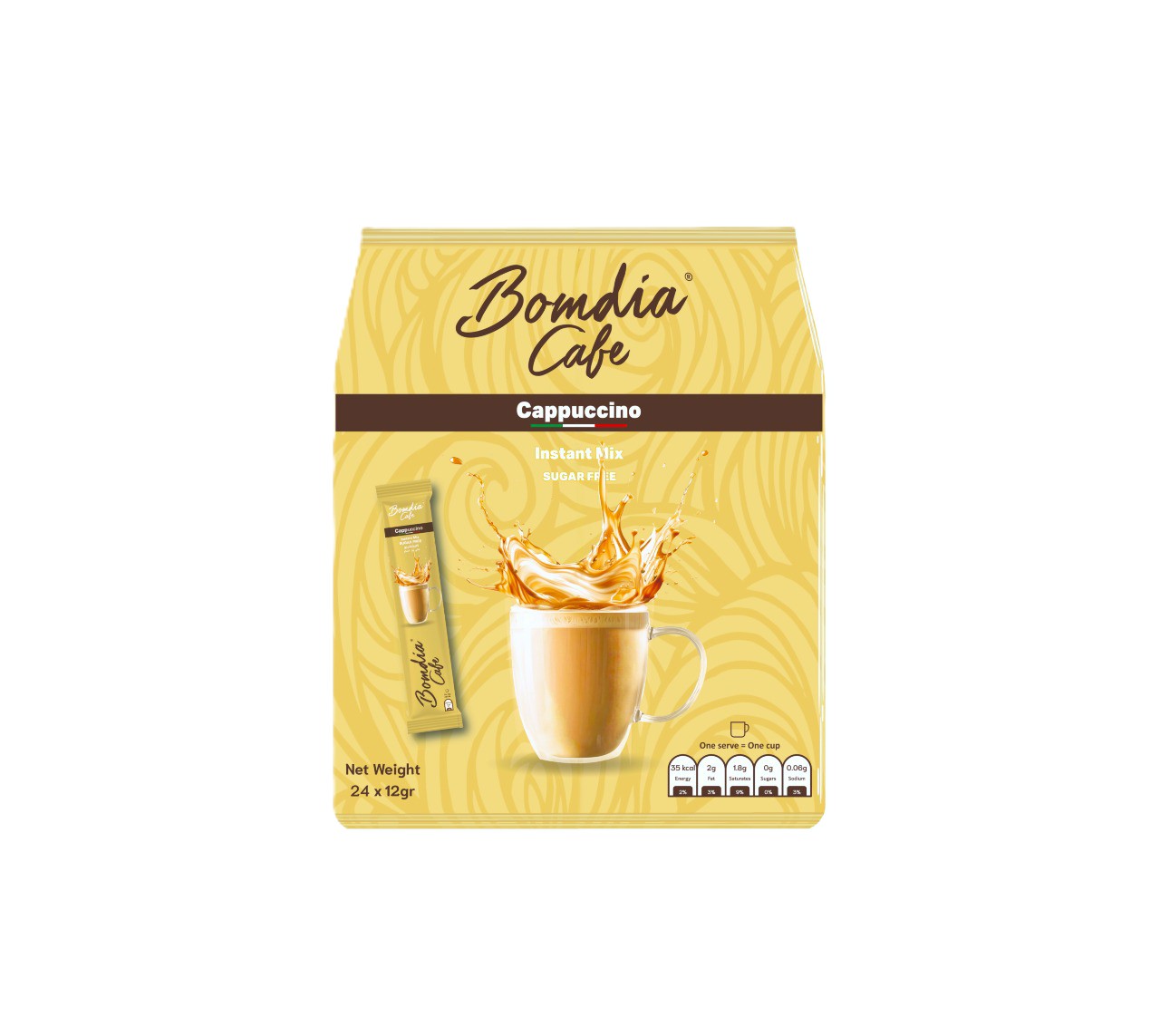 Sugar-free Instant Cappuccino bag